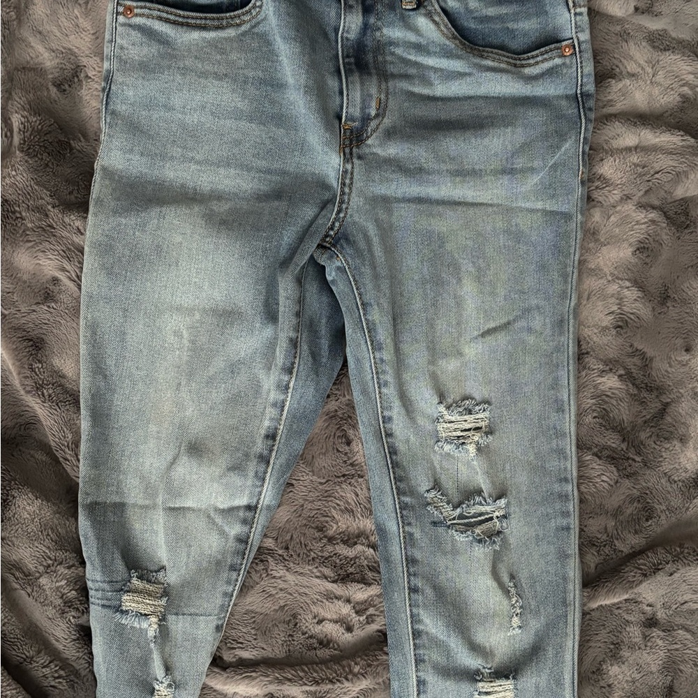 Levi skinny Distressed Blue Jeans